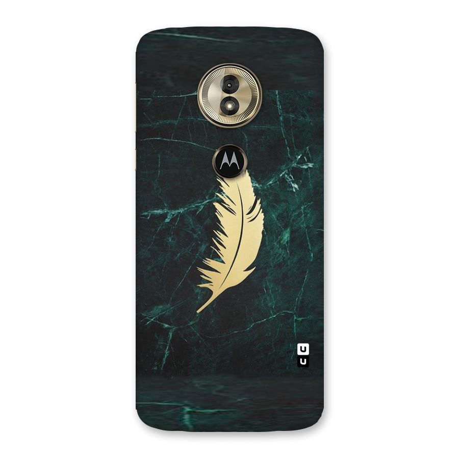 Golden Leaf Back Case for Moto G6 Play
