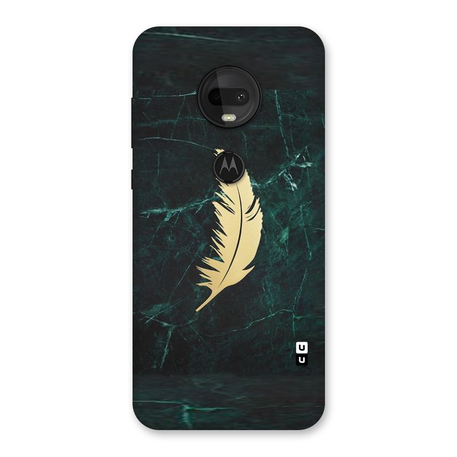 Golden Leaf Back Case for Moto G7