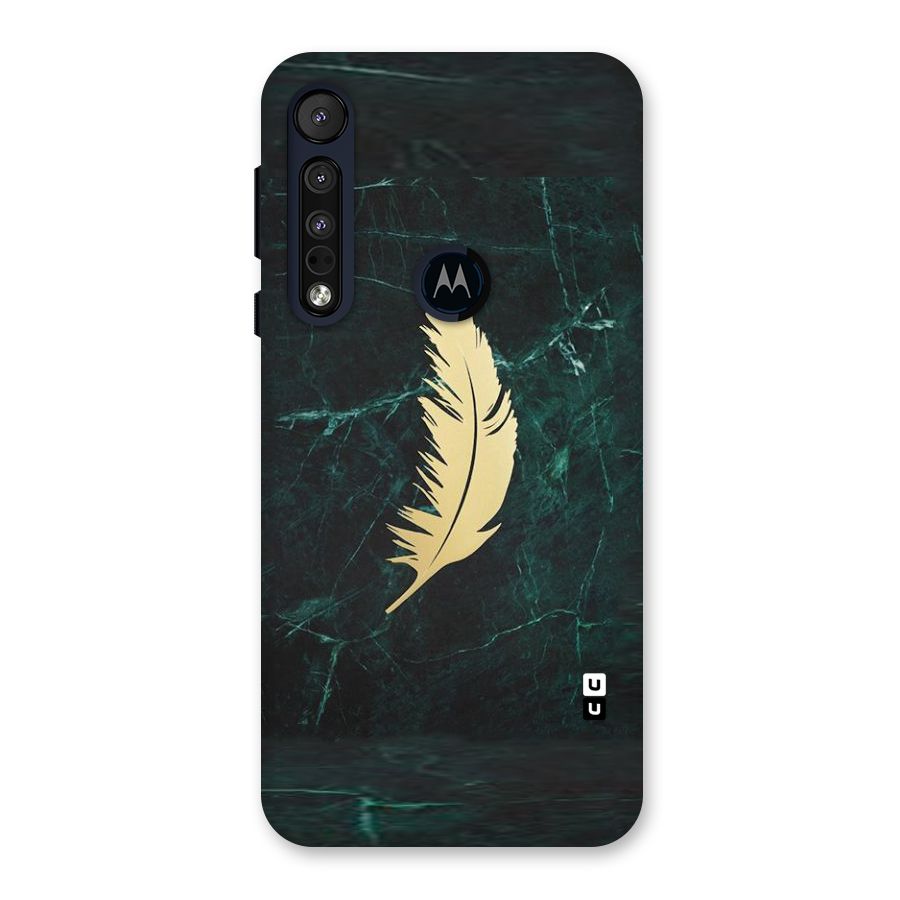 Golden Leaf Back Case for Motorola One Macro