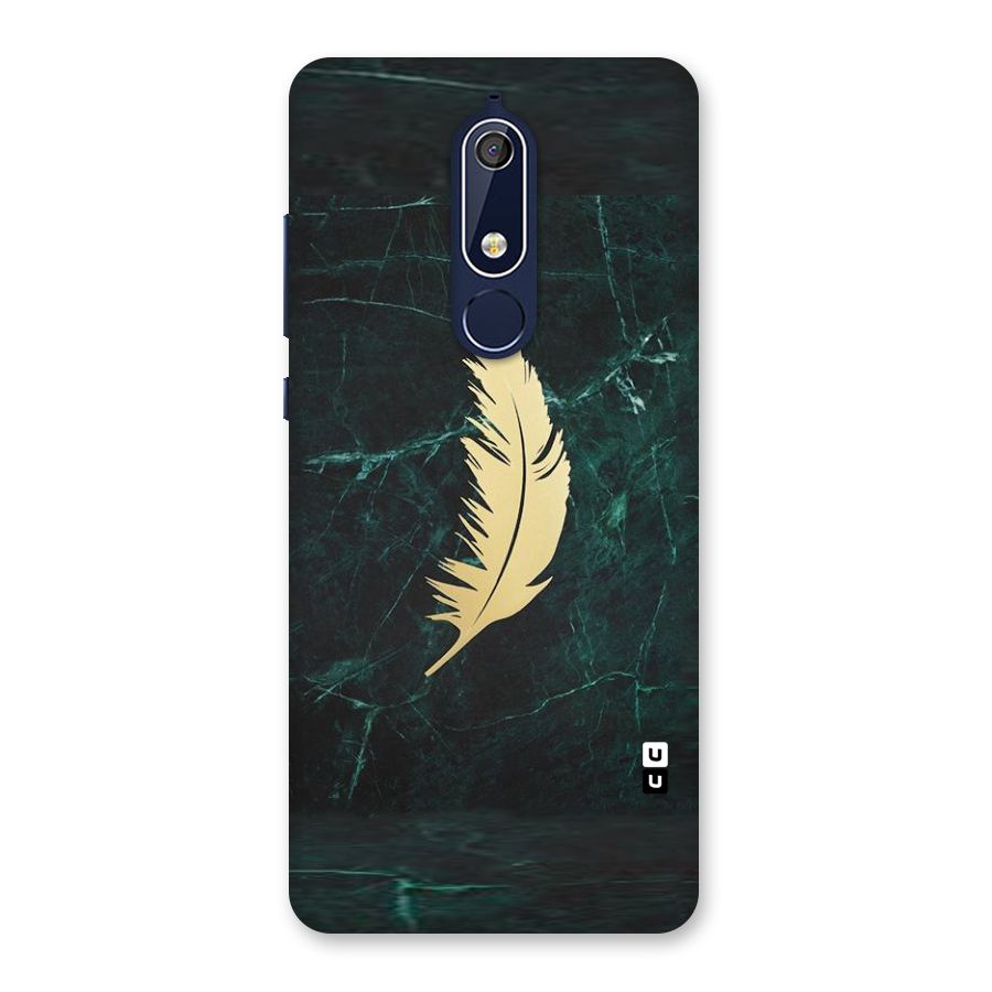 Golden Leaf Back Case for Nokia 5.1