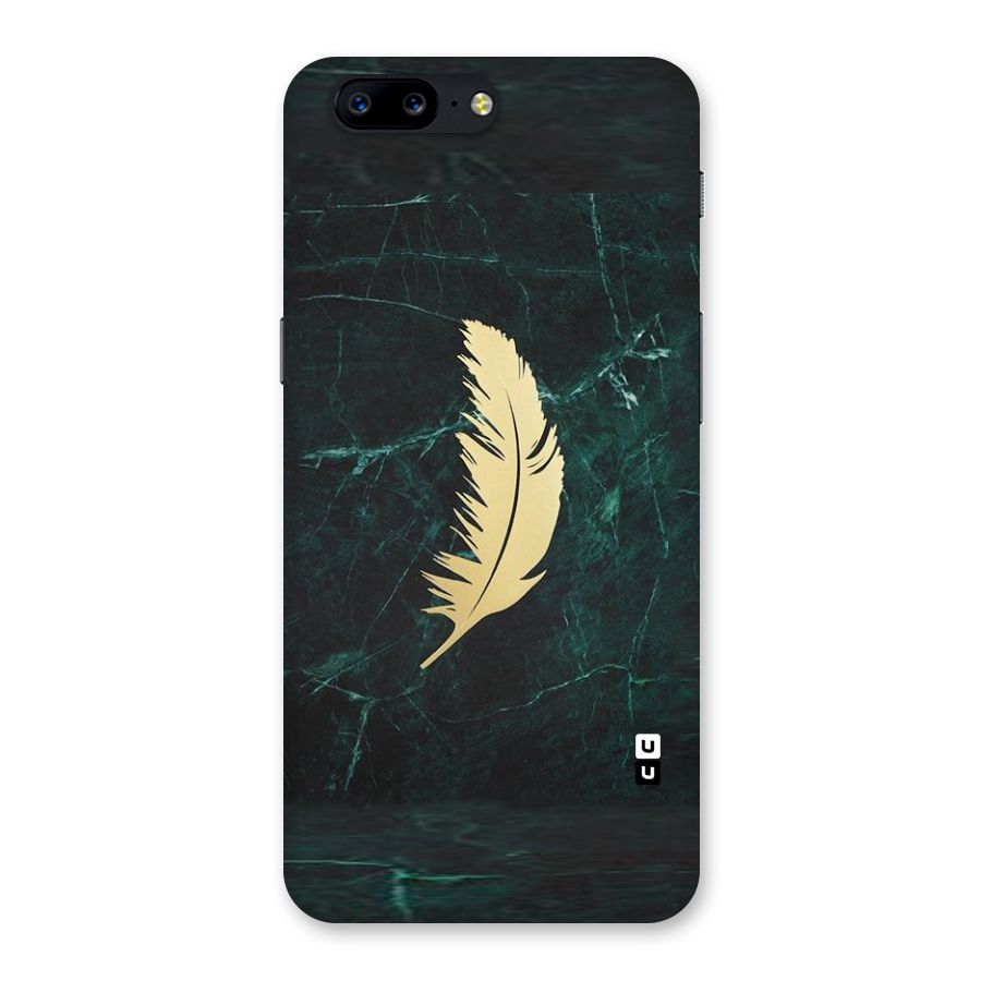 Golden Leaf Back Case for OnePlus 5