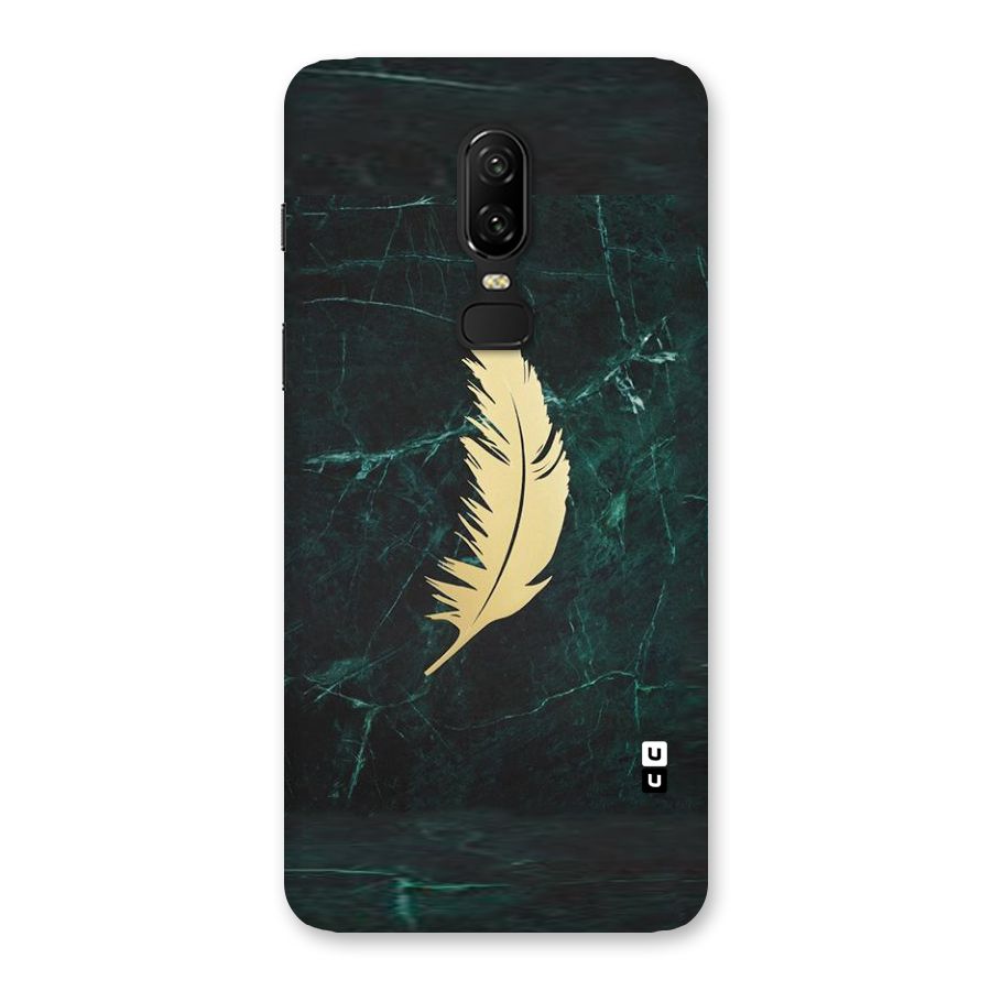 Golden Leaf Back Case for OnePlus 6