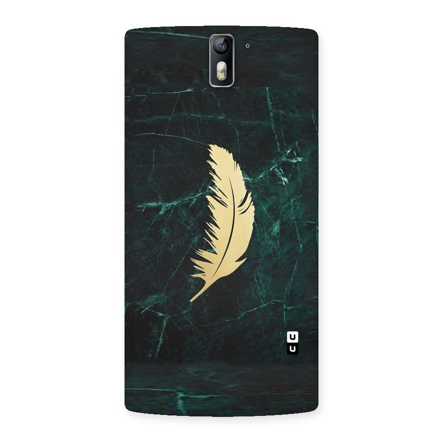 Golden Leaf Back Case for One Plus One