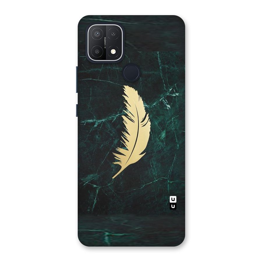 Golden Leaf Back Case for Oppo A15s