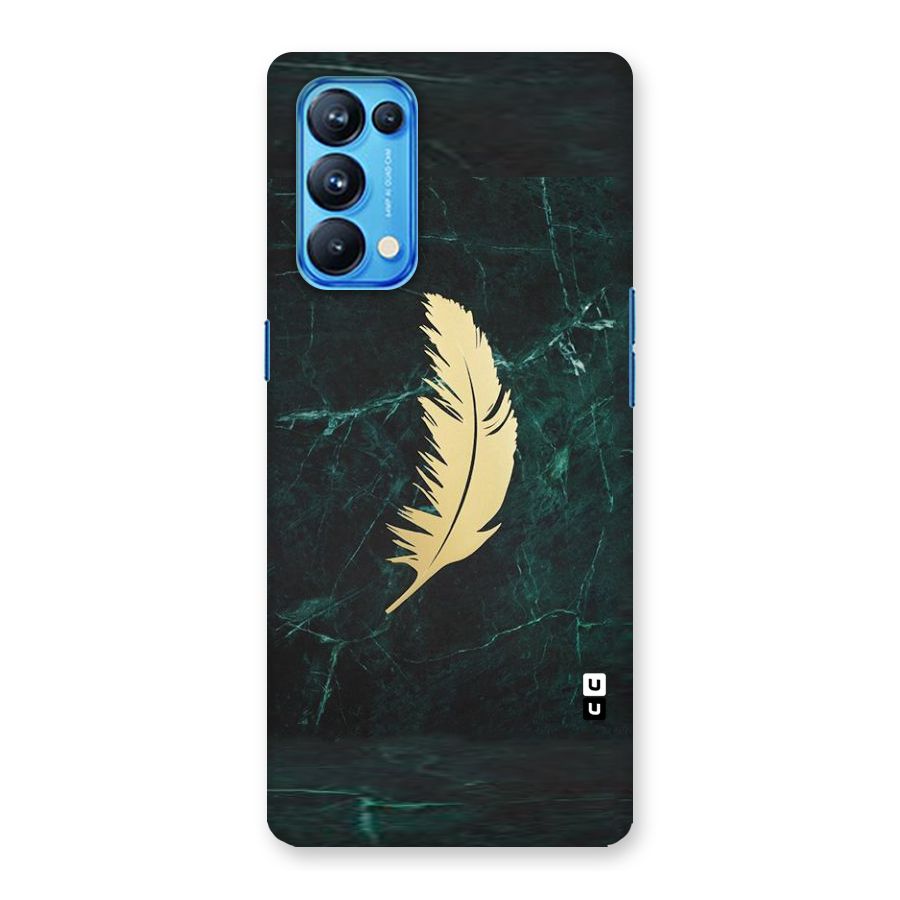 Golden Leaf Back Case for Oppo Reno5 Pro 5G