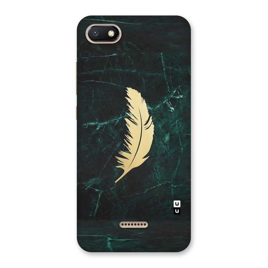Golden Leaf Back Case for Redmi 6A