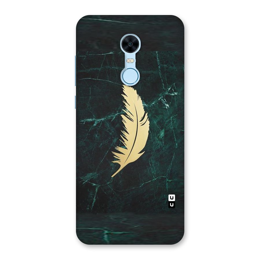 Golden Leaf Back Case for Redmi Note 5