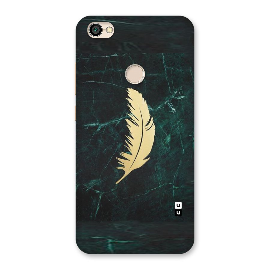 Golden Leaf Back Case for Redmi Y1 2017