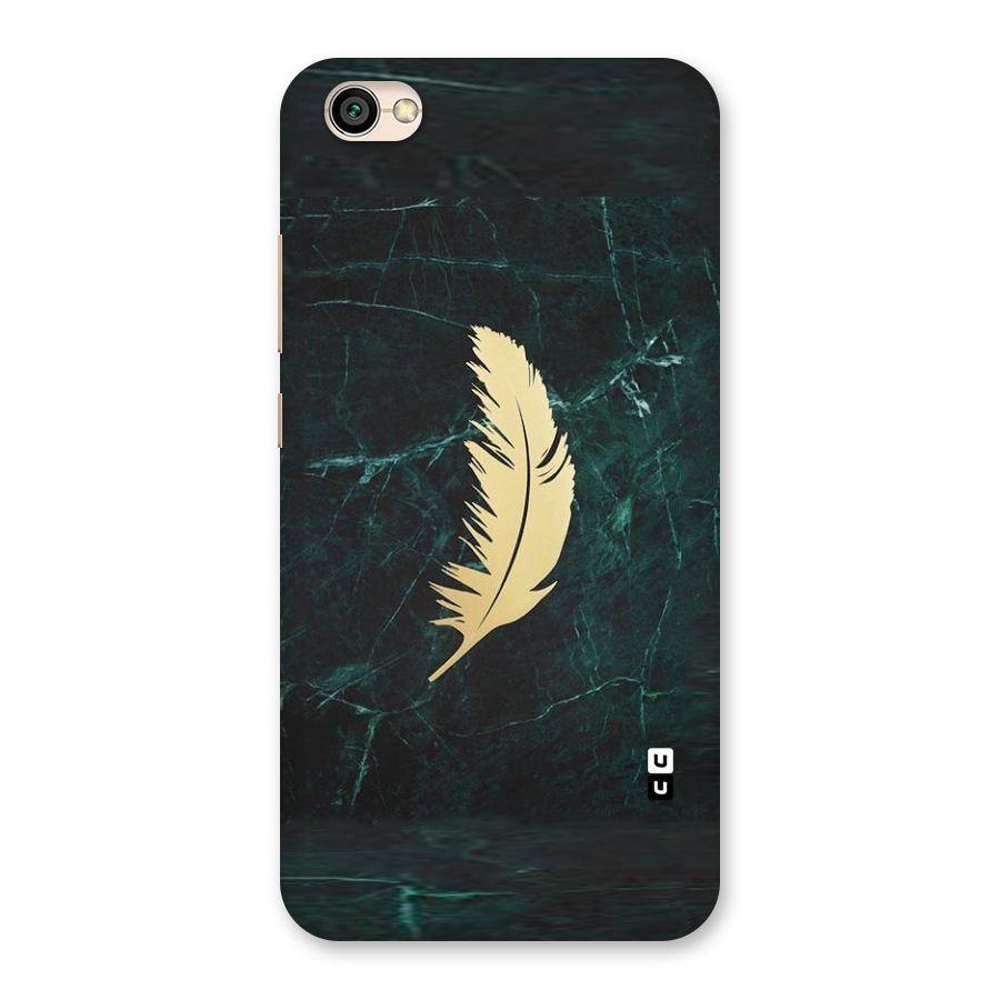 Golden Leaf Back Case for Redmi Y1 Lite