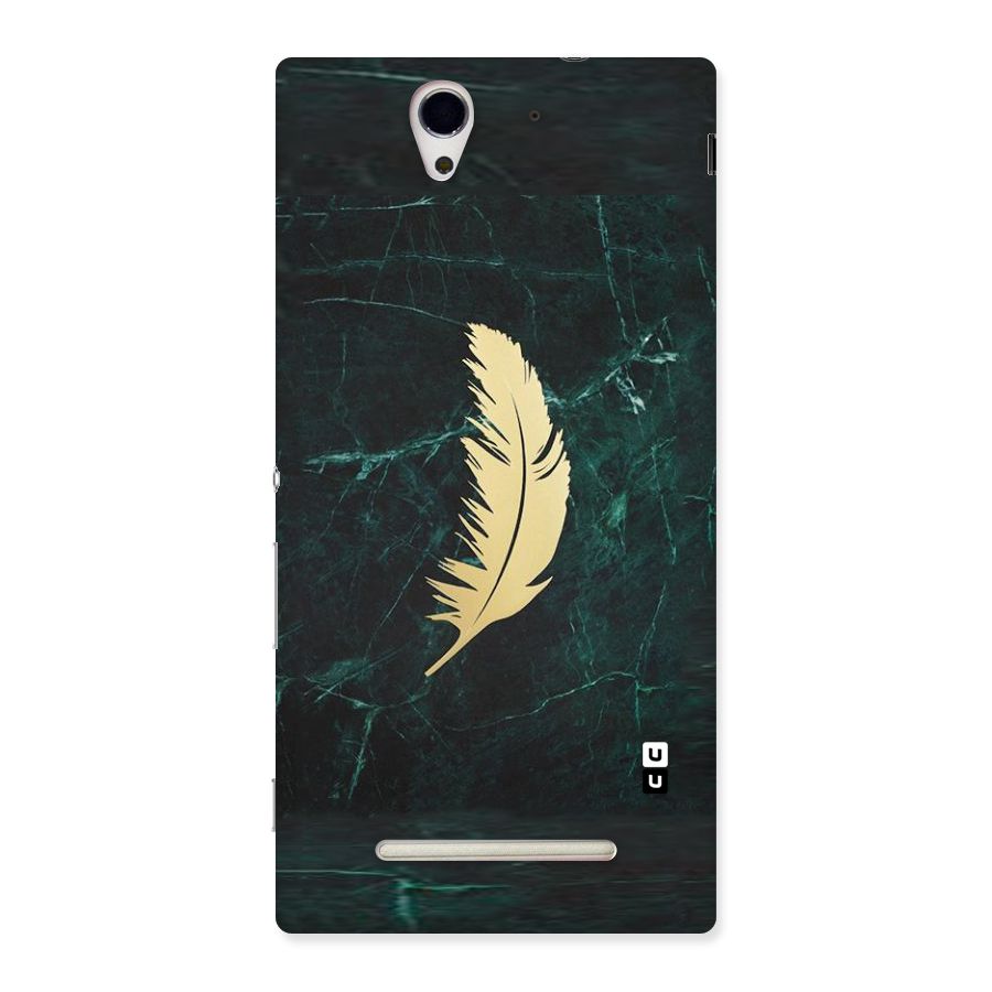 Golden Leaf Back Case for Sony Xperia C3