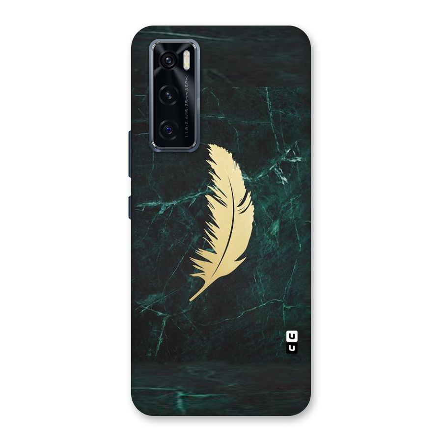 Golden Leaf Back Case for Vivo V20 SE