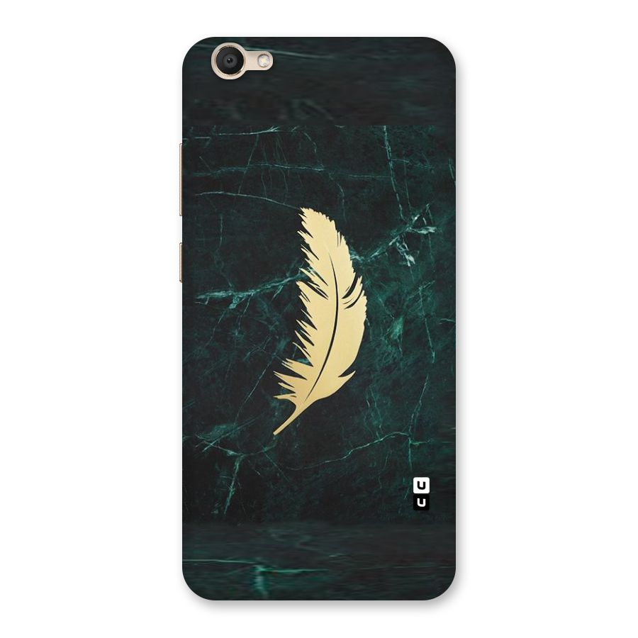 Golden Leaf Back Case for Vivo V5