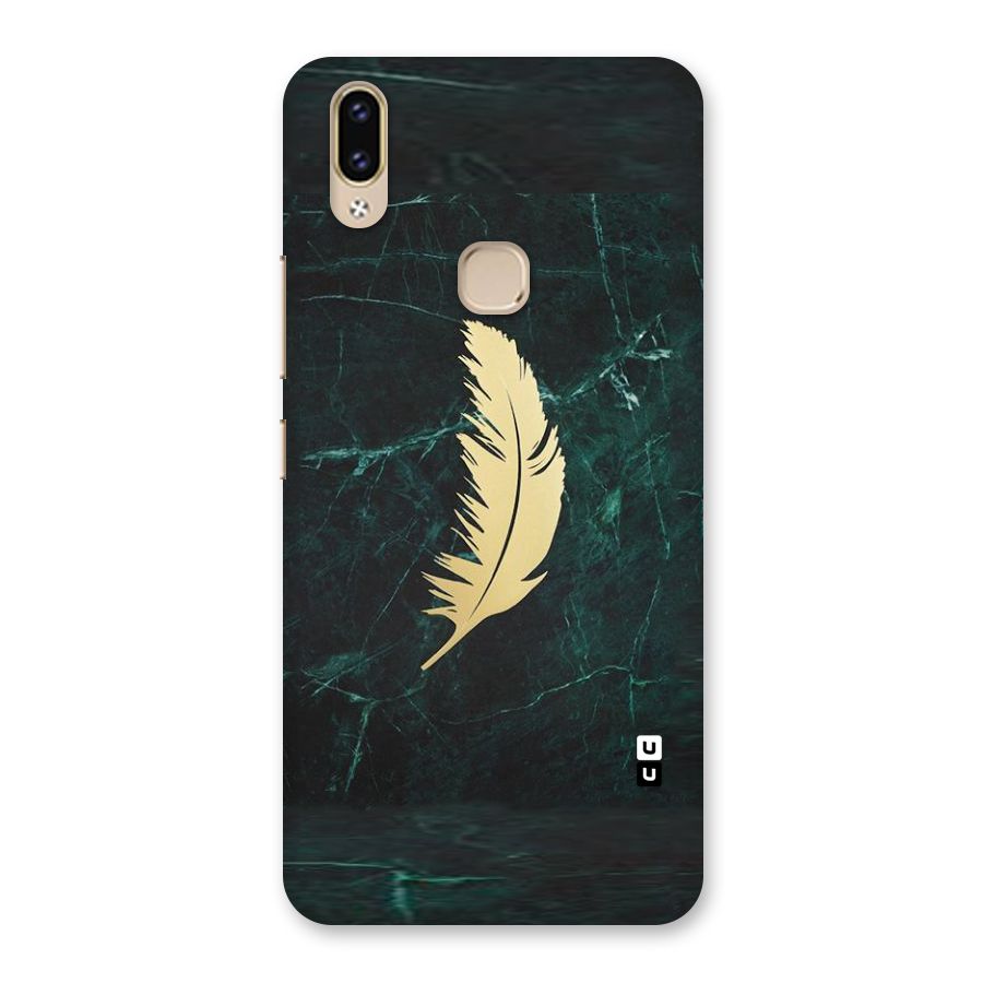Golden Leaf Back Case for Vivo V9 Youth