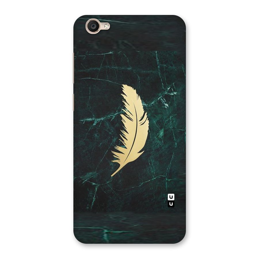 Golden Leaf Back Case for Vivo Y55s