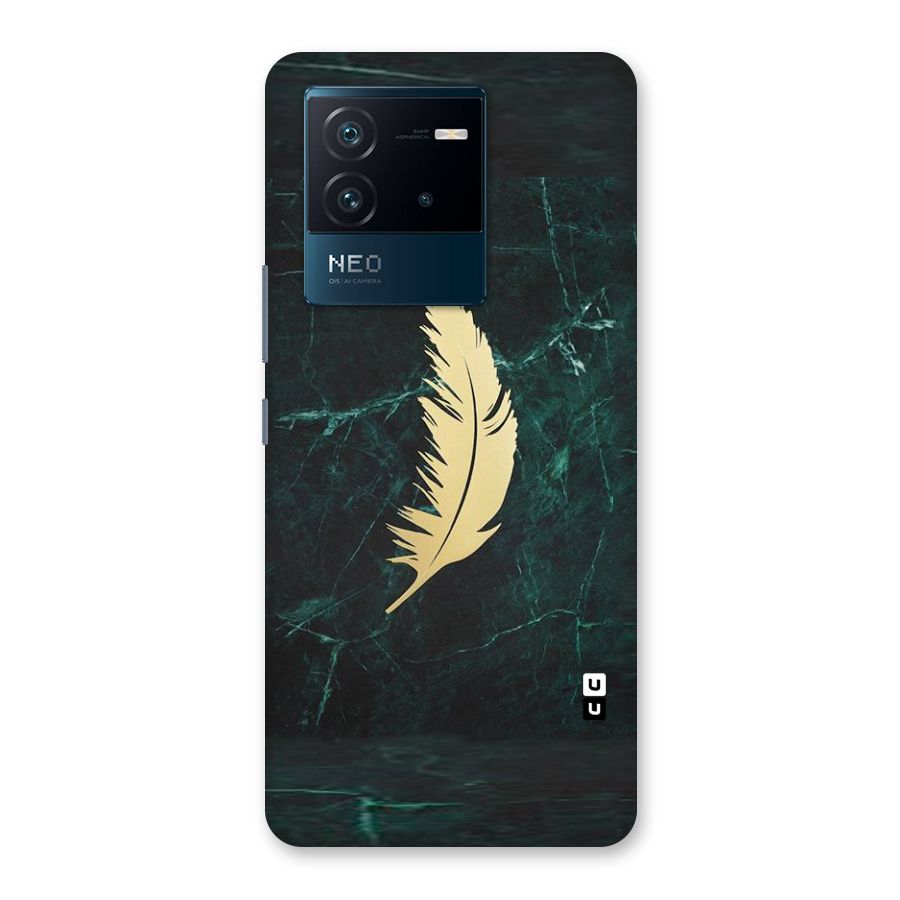 Golden Leaf Back Case for Vivo iQOO Neo 6 5G