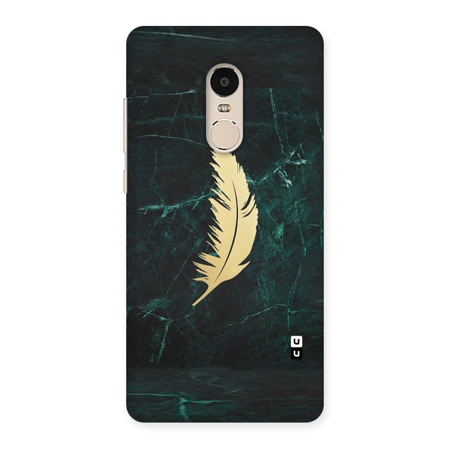 Golden Leaf Back Case for Xiaomi Redmi Note 4