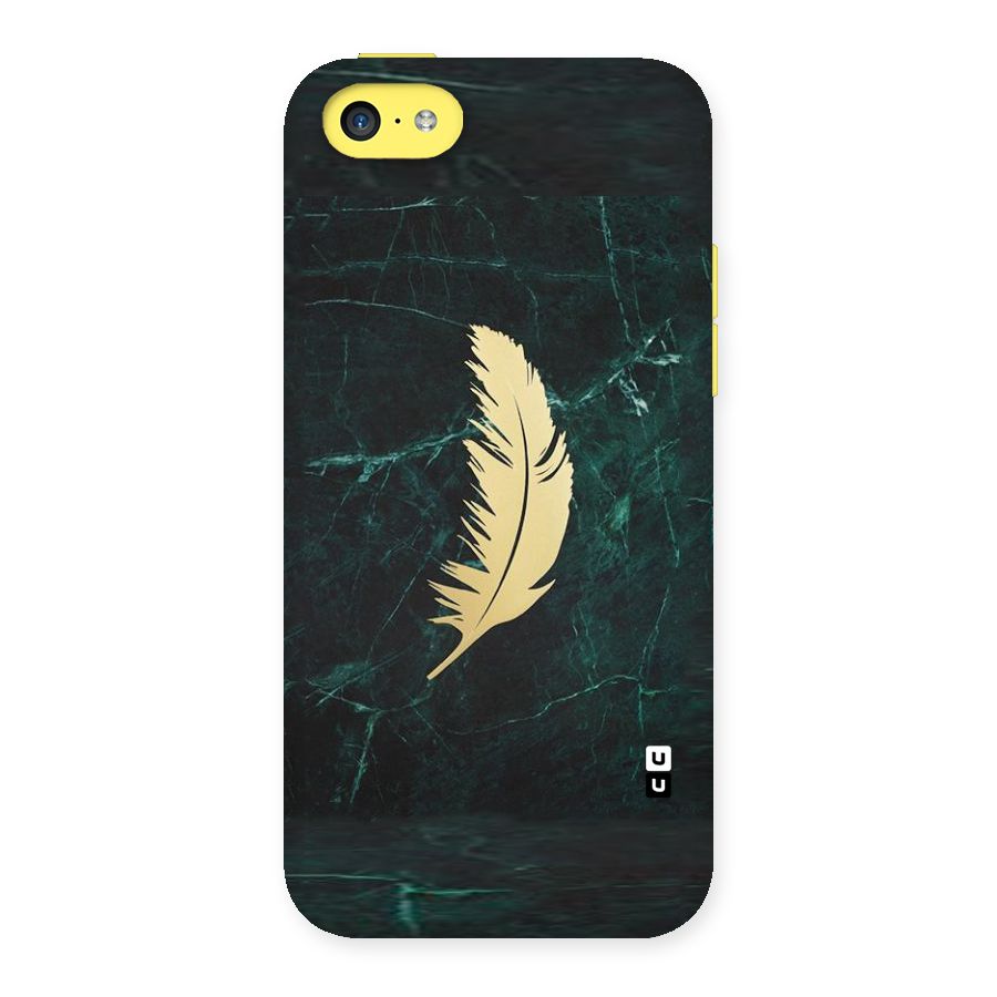 Golden Leaf Back Case for iPhone 5C