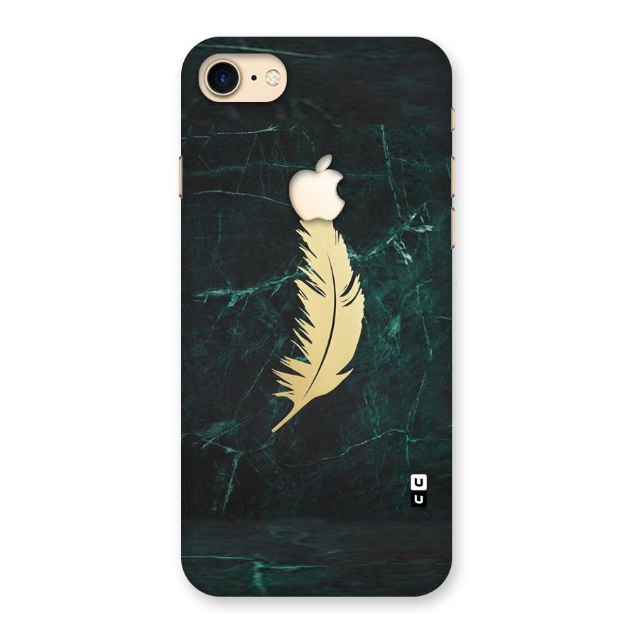 Golden Leaf Back Case for iPhone 7 Apple Cut