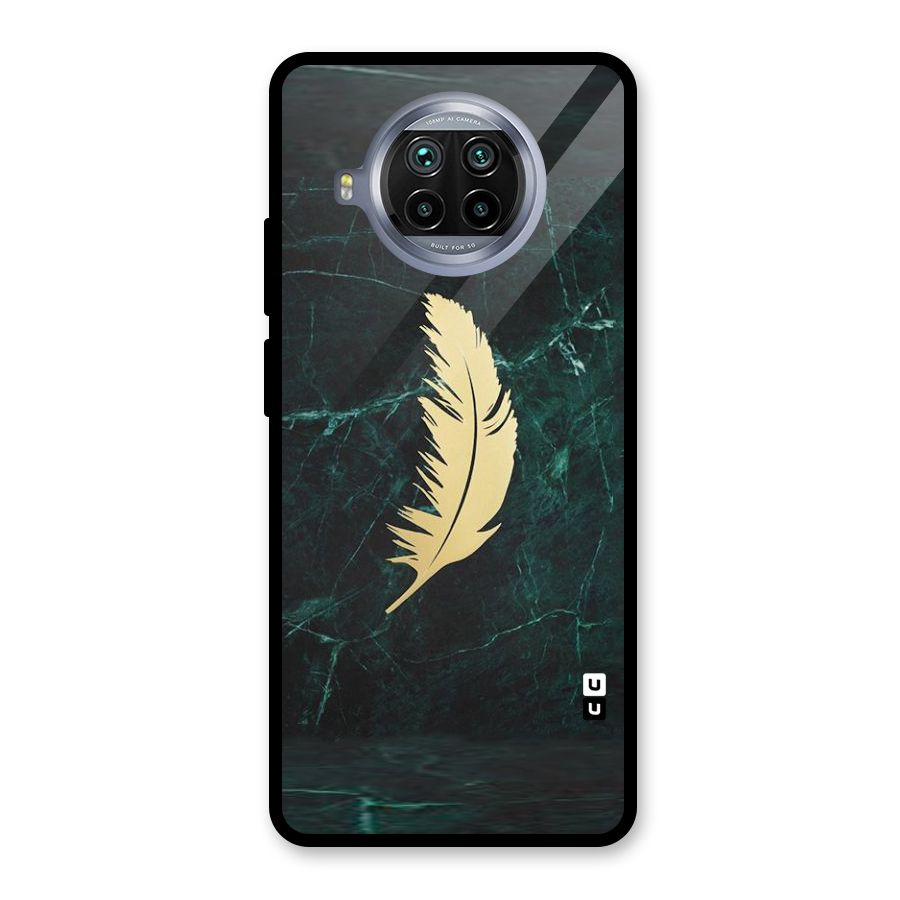 Golden Leaf Glass Back Case for Mi 10i