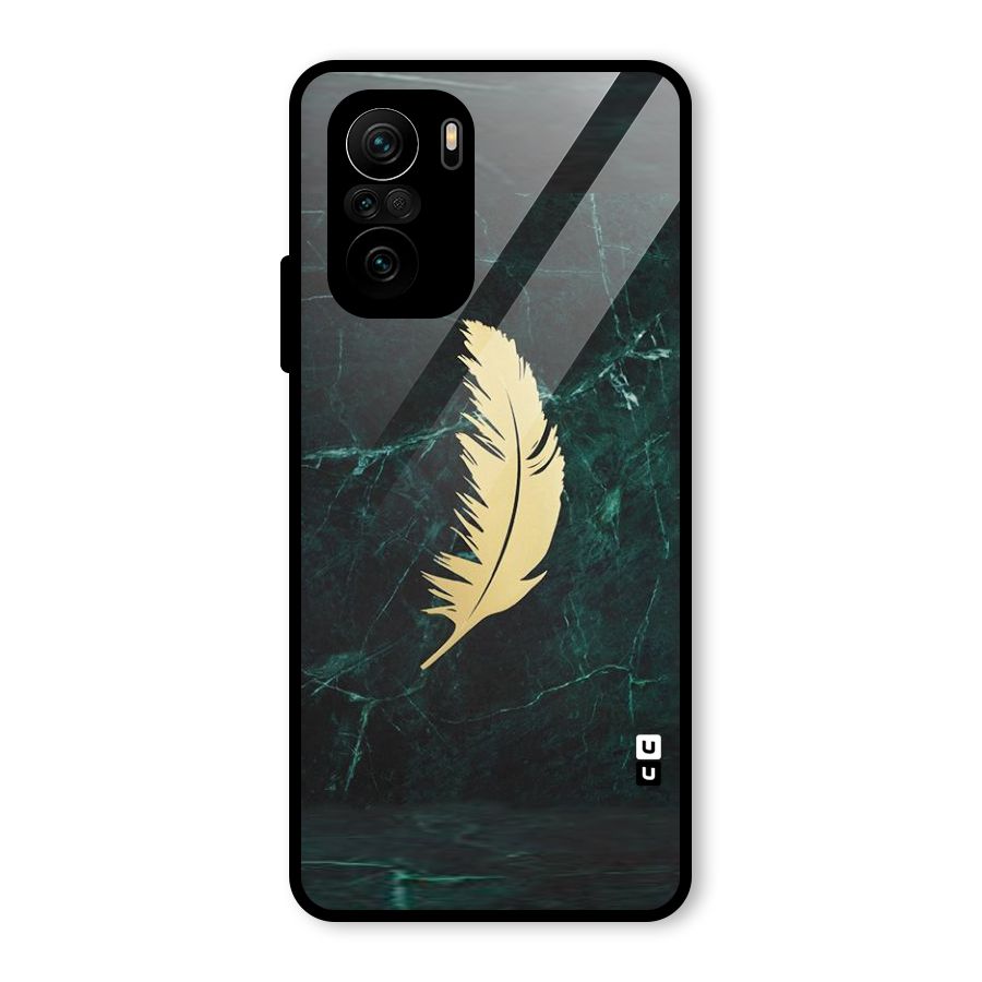 Golden Leaf Glass Back Case for Mi 11X Pro