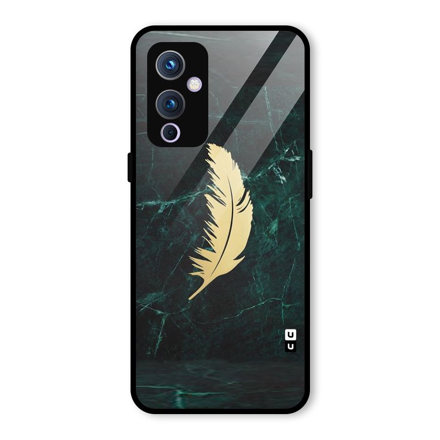 Golden Leaf Glass Back Case for OnePlus 9