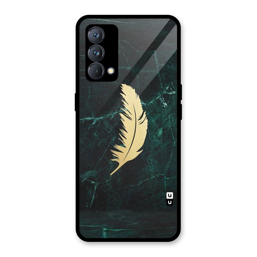 Golden Leaf Glass Back Case for Realme GT Master Edition