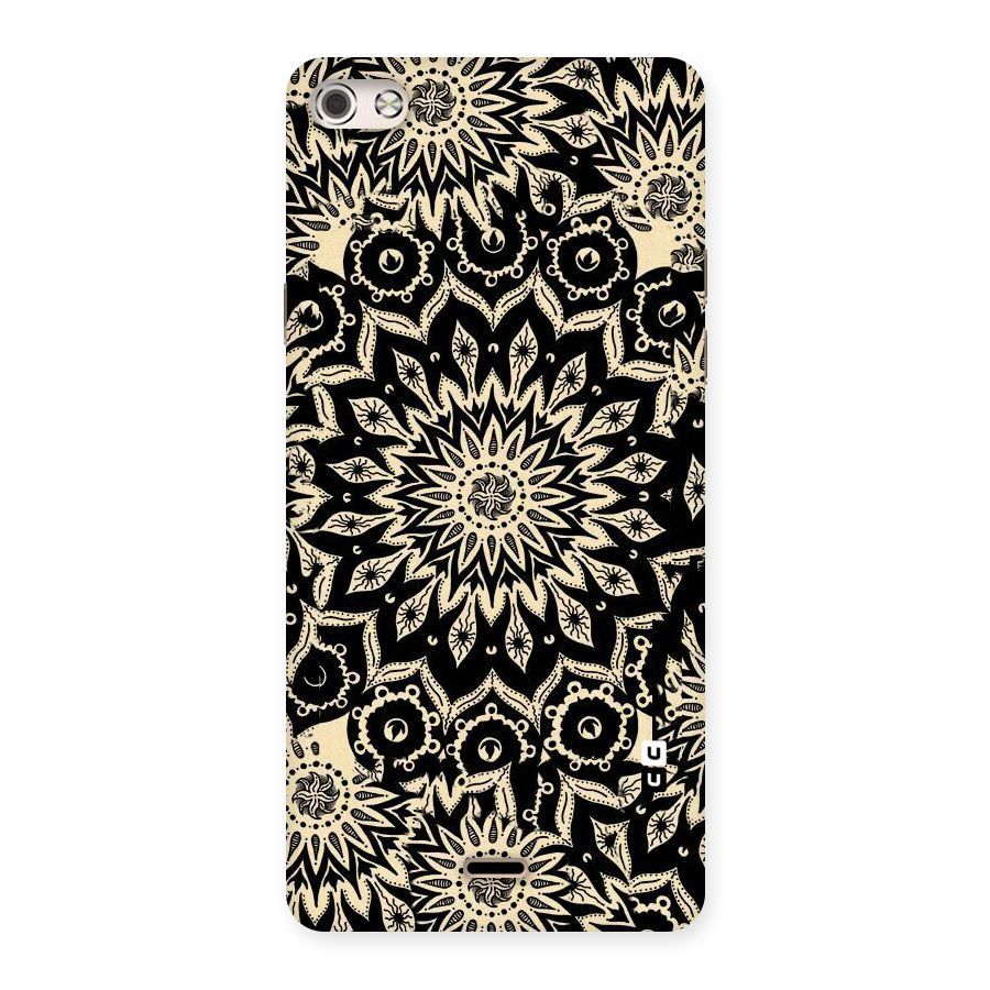 Golden Mandala Back Case for Micromax Canvas Silver 5