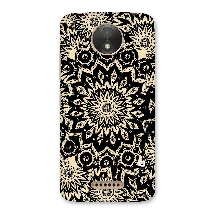 Golden Mandala Back Case for Moto C Plus