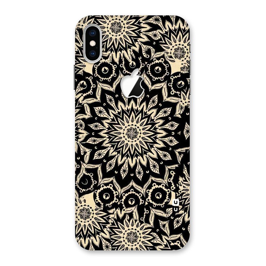 Golden Mandala Back Case for iPhone XS Max Apple Cut