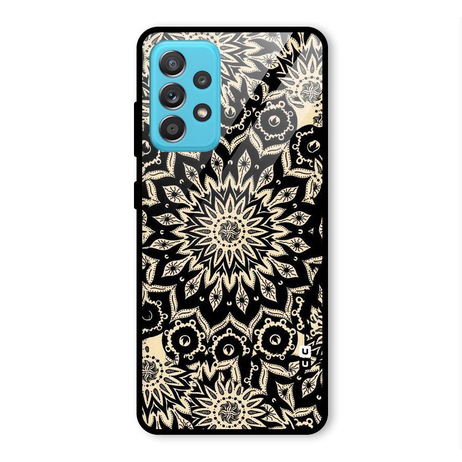 Golden Mandala Glass Back Case for Galaxy A52