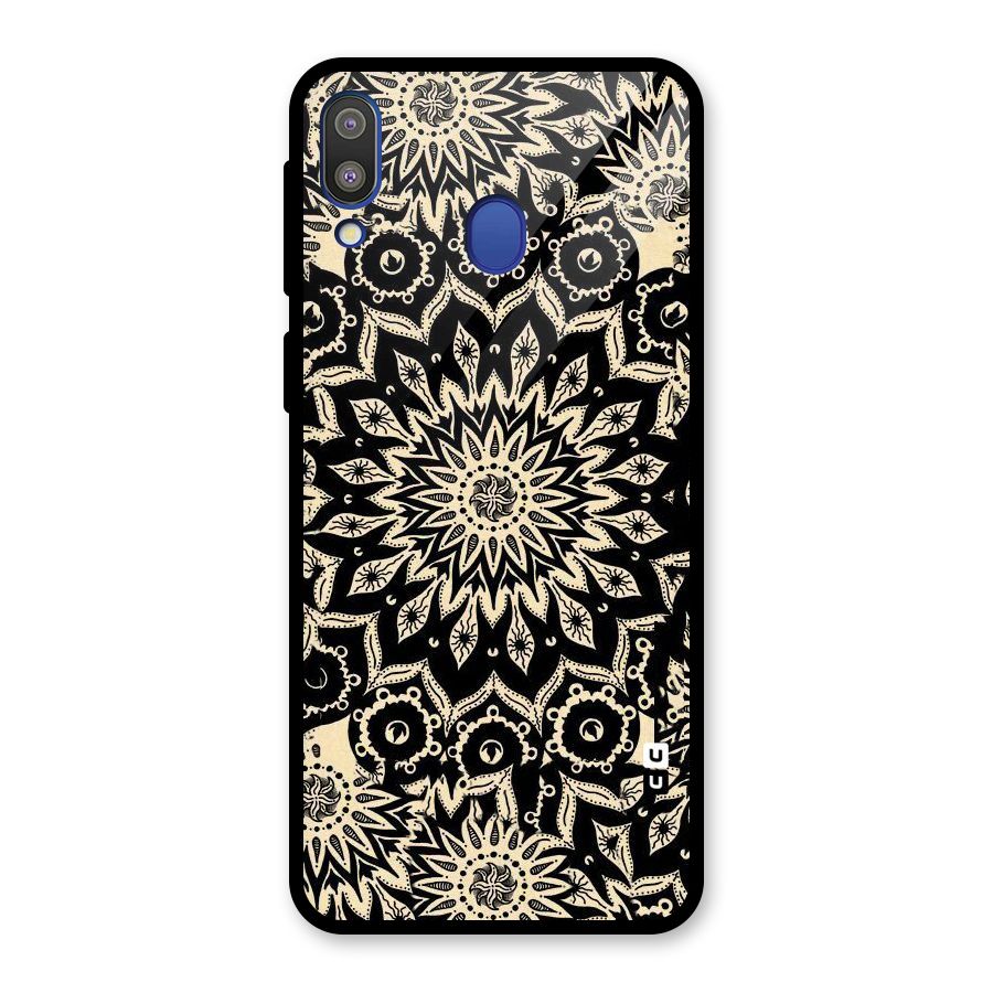 Golden Mandala Glass Back Case for Galaxy M20