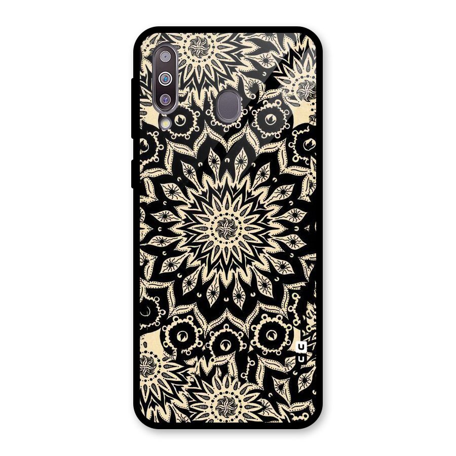 Golden Mandala Glass Back Case for Galaxy M30