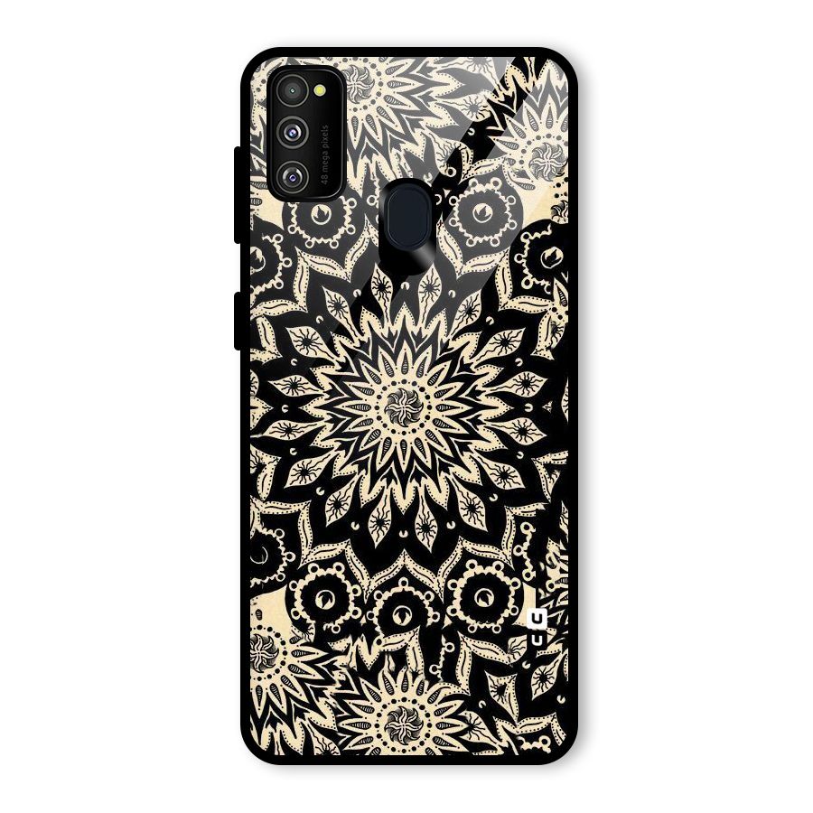 Golden Mandala Glass Back Case for Galaxy M30s