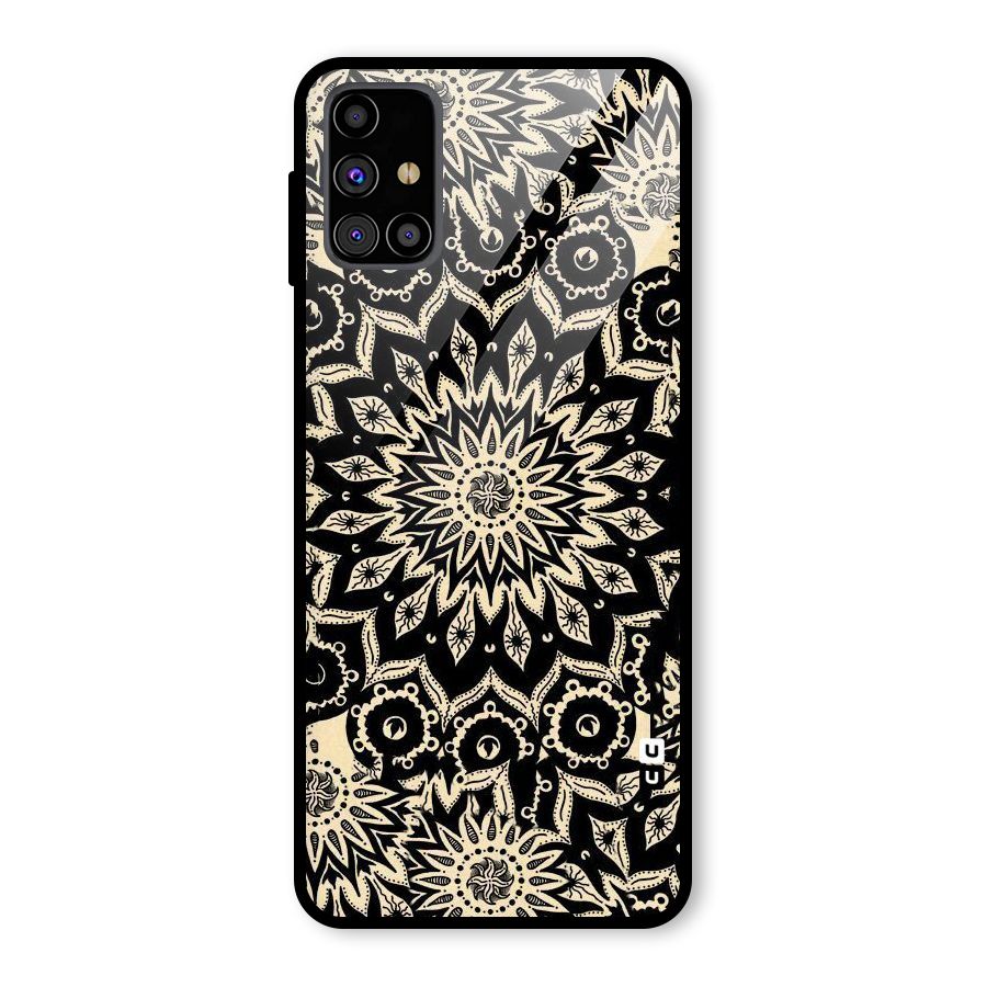 Golden Mandala Glass Back Case for Galaxy M31s