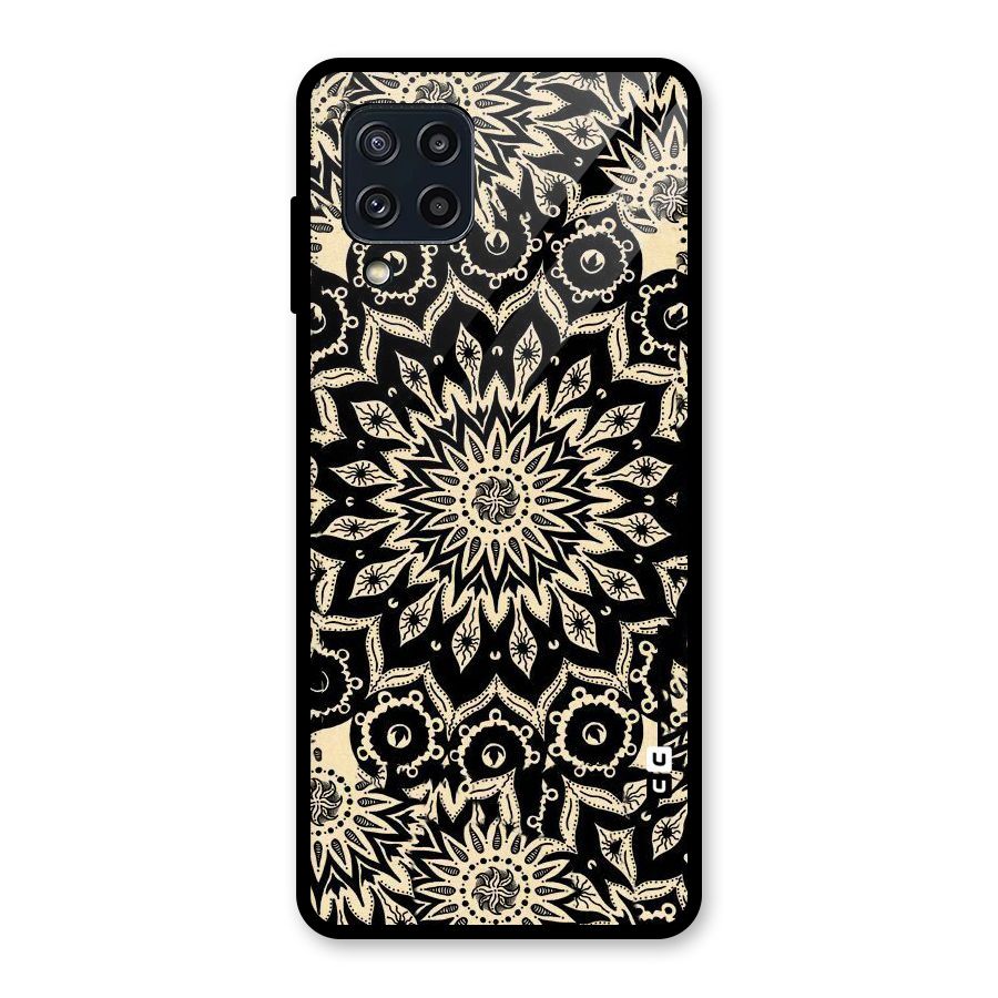 Golden Mandala Glass Back Case for Galaxy M32