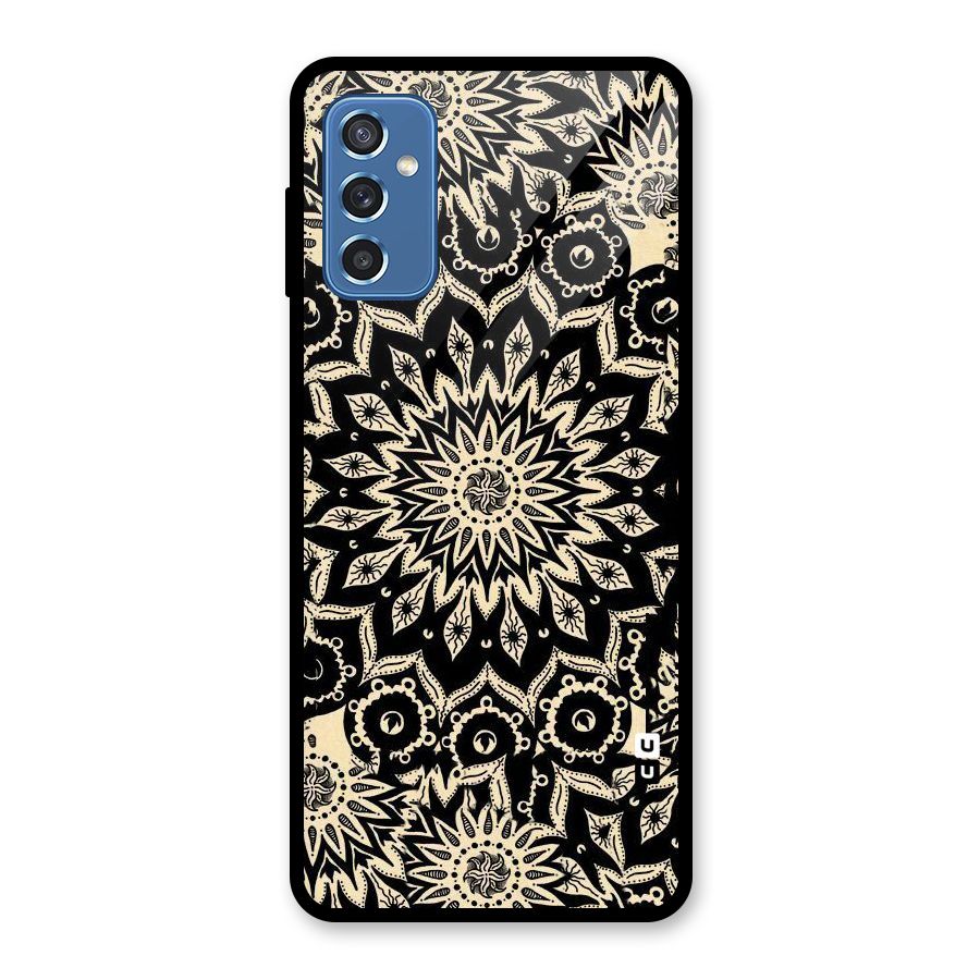 Golden Mandala Glass Back Case for Galaxy M52 5G