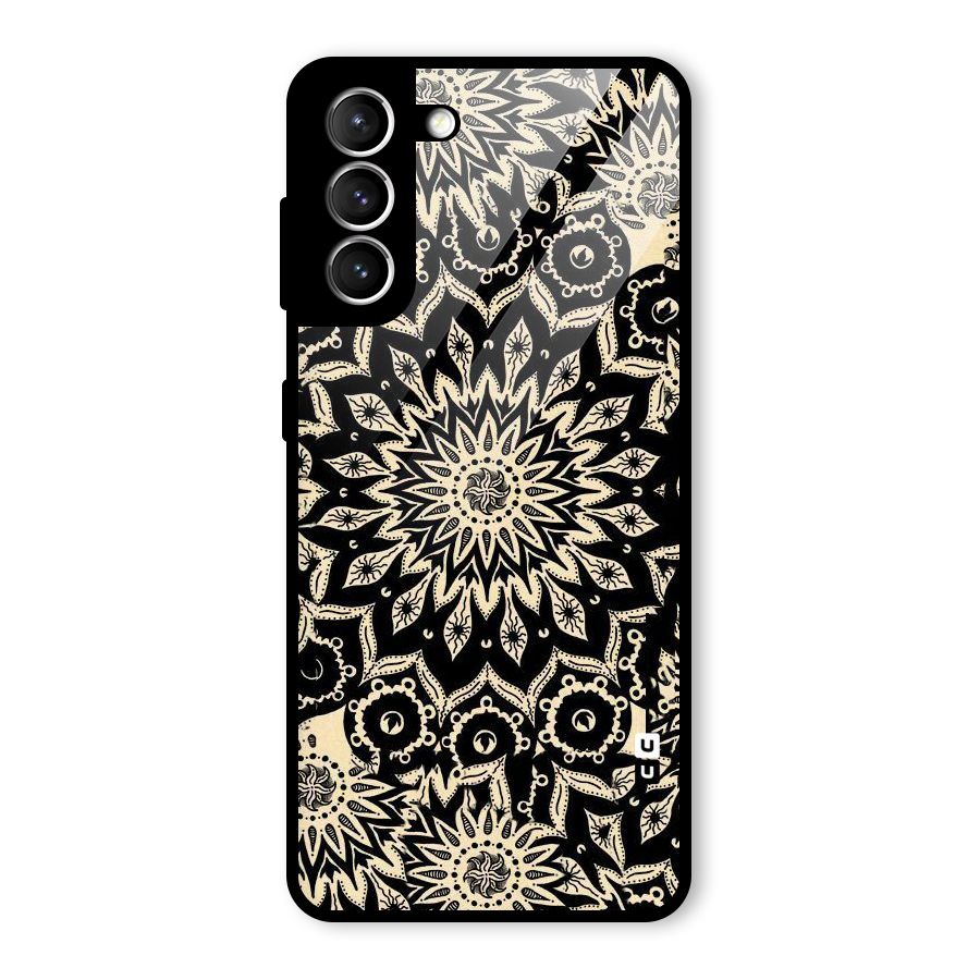 Golden Mandala Glass Back Case for Galaxy S21 5G