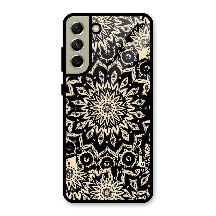 Golden Mandala Glass Back Case for Galaxy S21 FE 5G