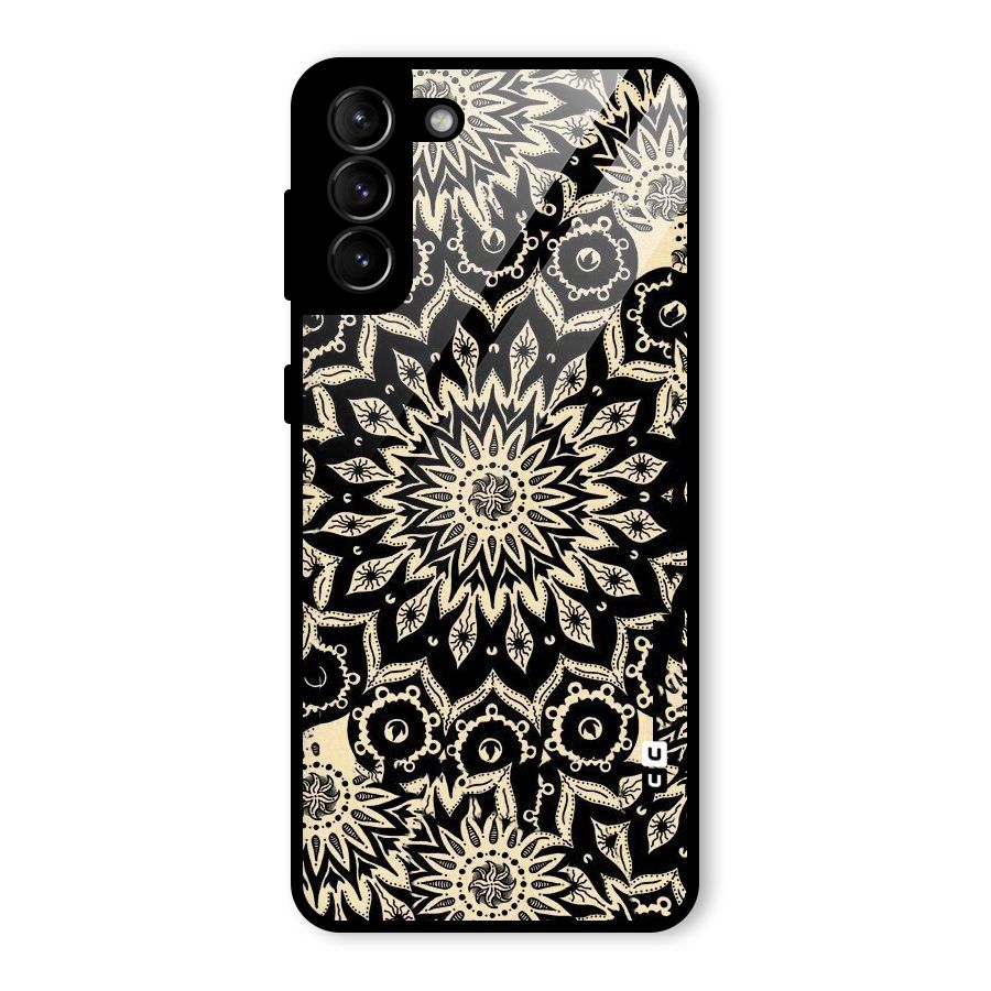 Golden Mandala Glass Back Case for Galaxy S21 Plus