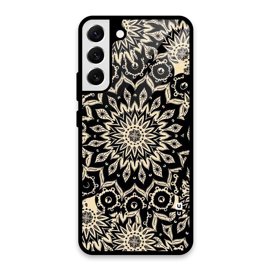 Golden Mandala Glass Back Case for Galaxy S22 Plus 5G