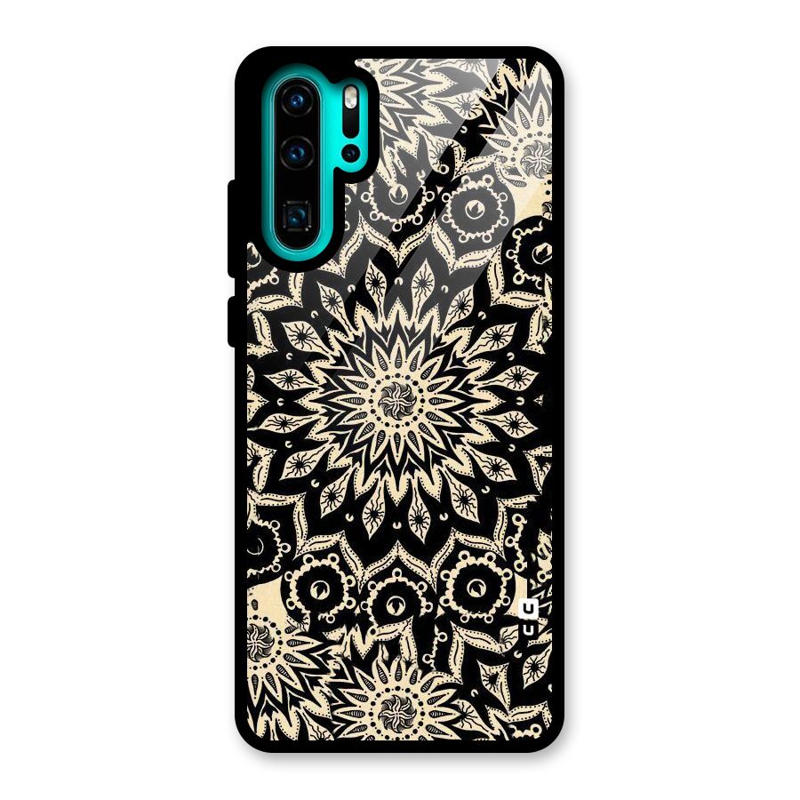 Golden Mandala Glass Back Case for Huawei P30 Pro