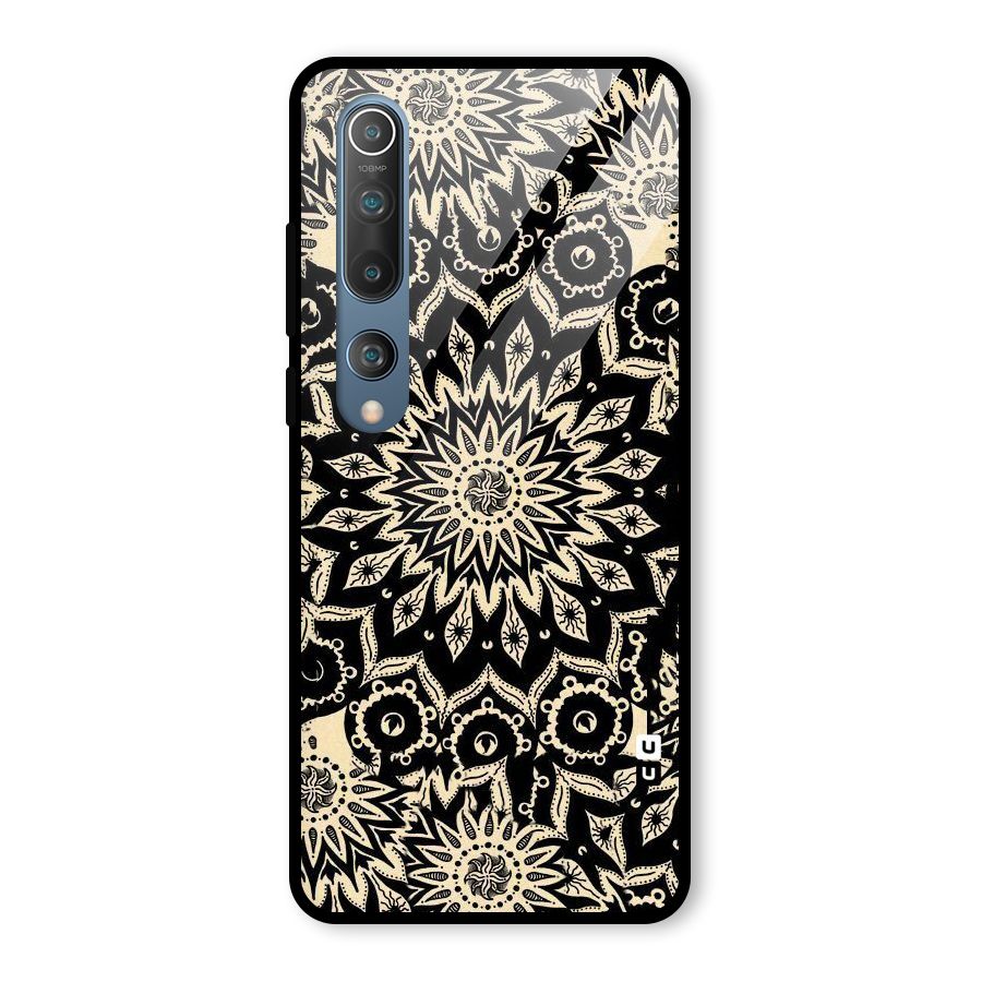Golden Mandala Glass Back Case for Mi 10