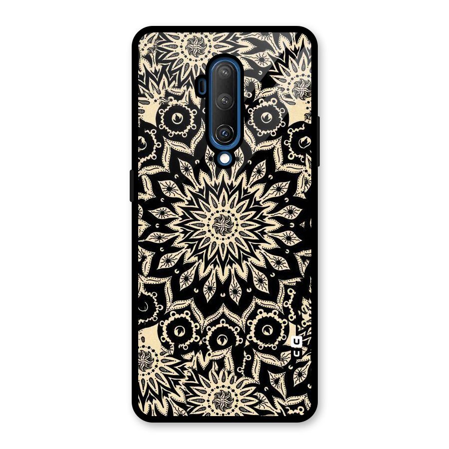 Golden Mandala Glass Back Case for OnePlus 7T Pro