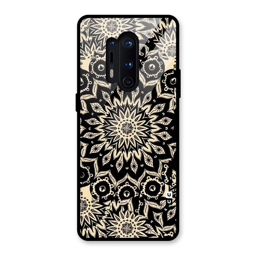 Golden Mandala Glass Back Case for OnePlus 8 Pro