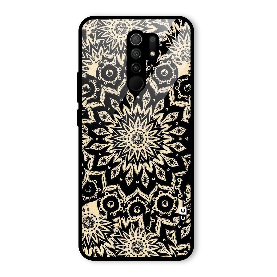 Golden Mandala Glass Back Case for Poco M2
