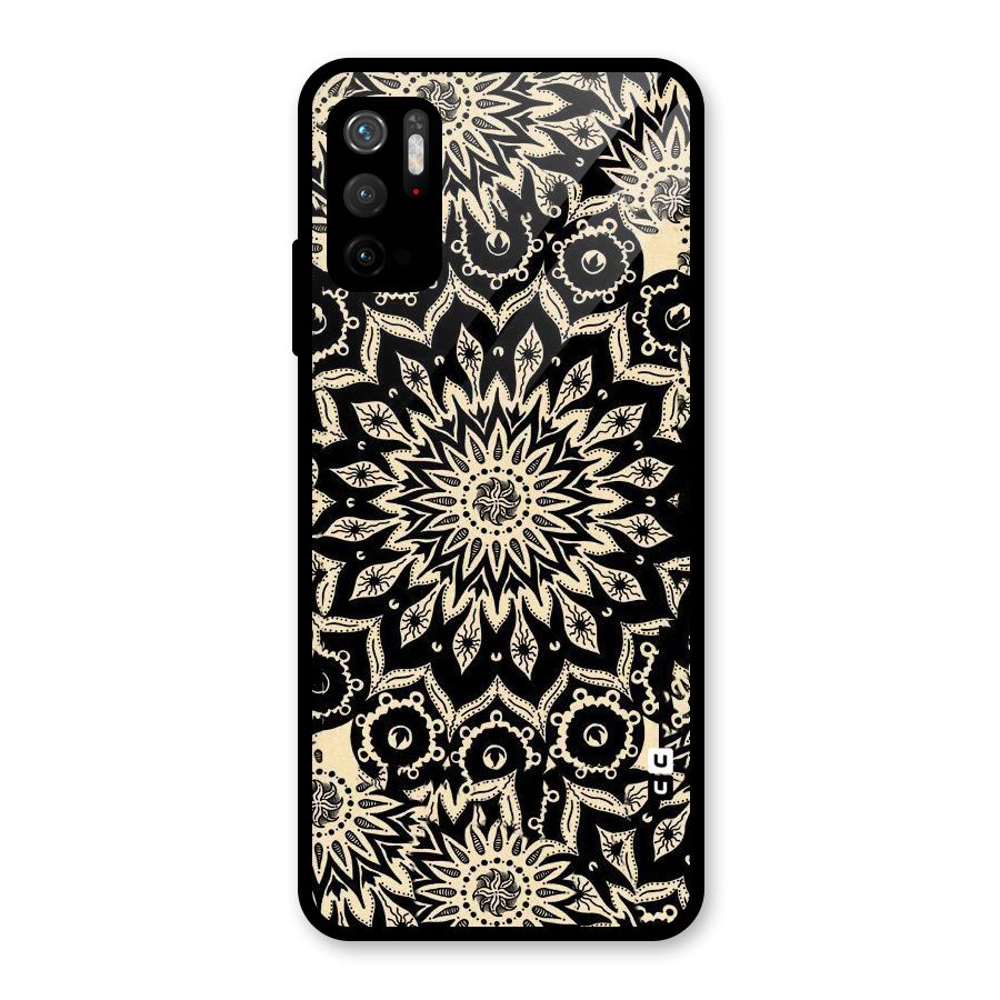 Golden Mandala Glass Back Case for Poco M3 Pro 5G