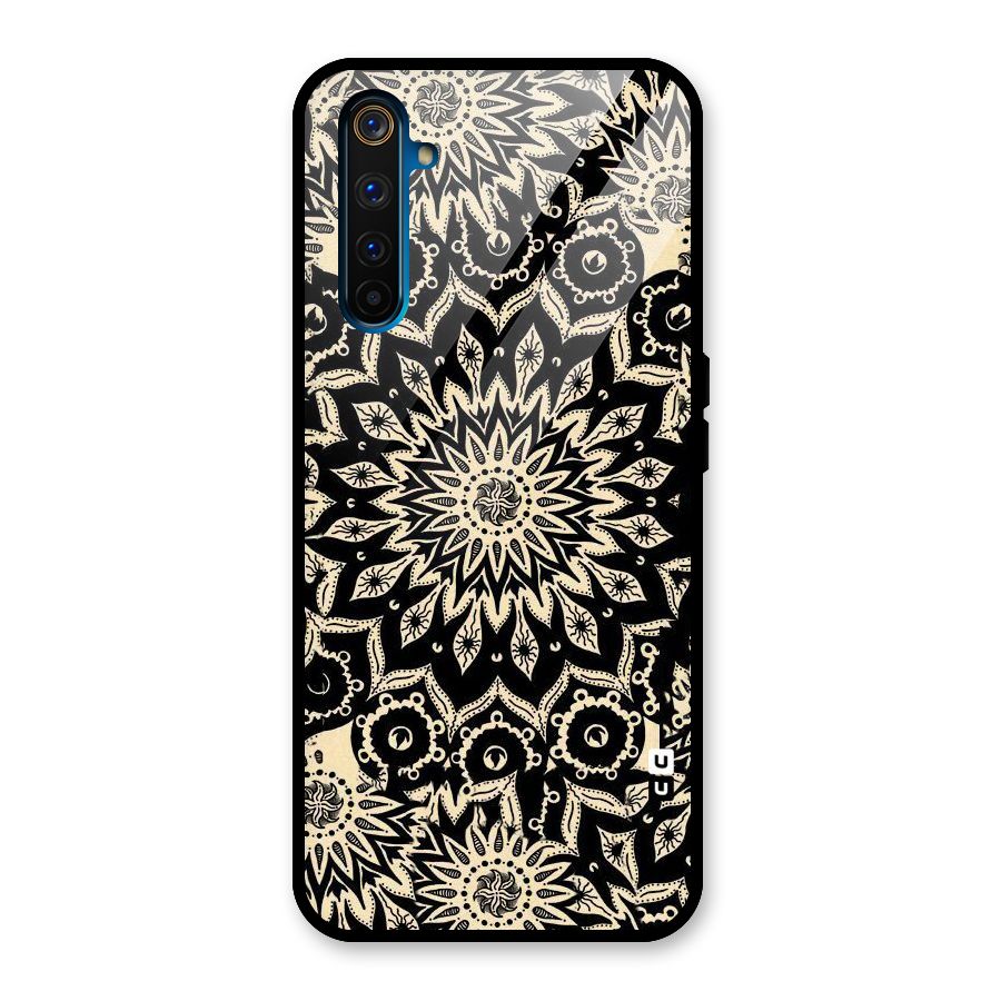 Golden Mandala Glass Back Case for Realme 6 Pro