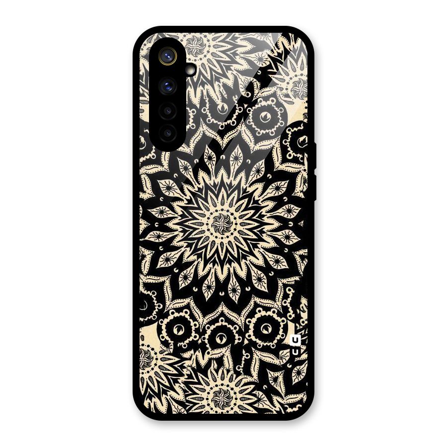 Golden Mandala Glass Back Case for Realme 6i