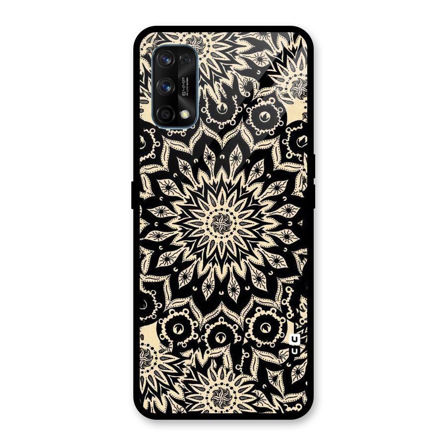 Golden Mandala Glass Back Case for Realme 7 Pro