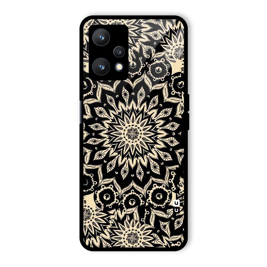 Golden Mandala Glass Back Case for Realme 9 Pro 5G